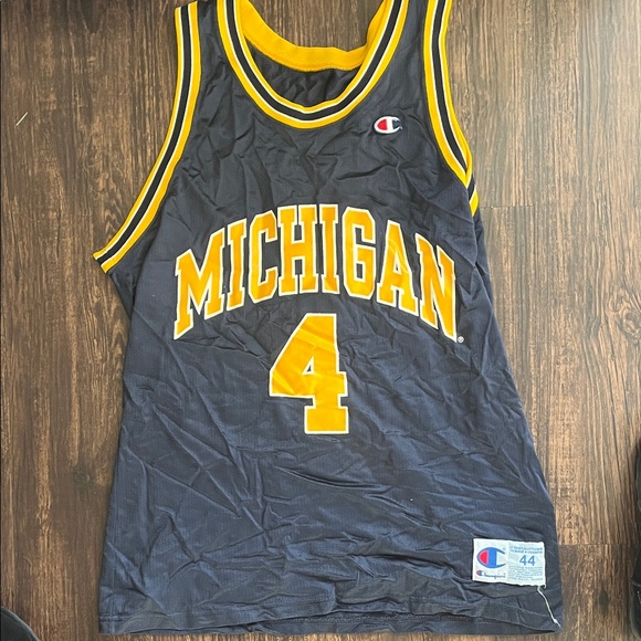 Vintage Champion Chris Webber Michigan Wolverines Basketball Jersey - Picture 1 of 2